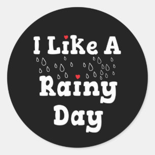 I Like a Rainy Day - Photographer Classic Round Sticker