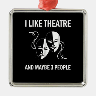 I Like Actress T Acting Acter Musical Actor Gift Metal Tree Decoration