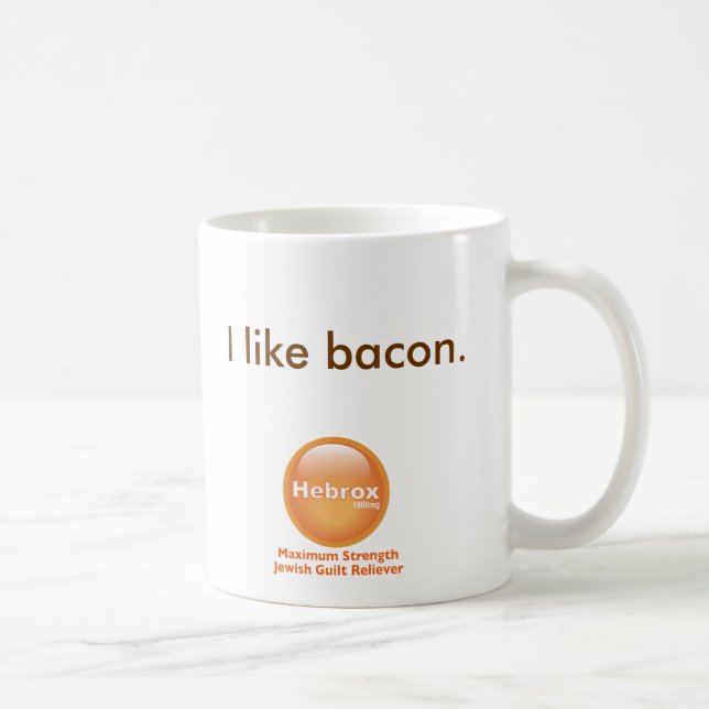 I like bacon coffee mug (Right)