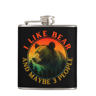 I like bear and maybe 3 people hip flask