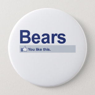 I Like Bears 10 Cm Round Badge