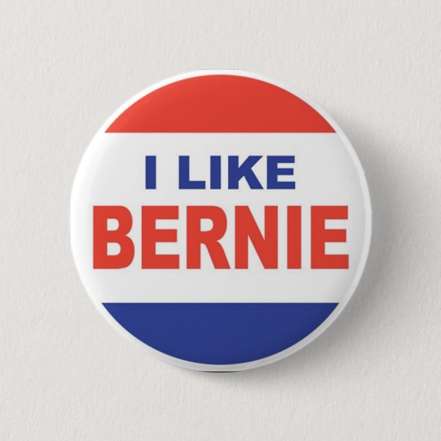 I Like Bernie 6 Cm Round Badge (Front)