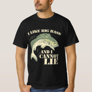 I like big bass and I cannot lie shirt funny fish