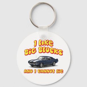 I Like Big Blocks And I Cannot Lie Chevy Camero Key Ring