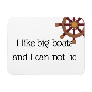 I Like Big Boats Stateroom Funny Cruise Door Magnet