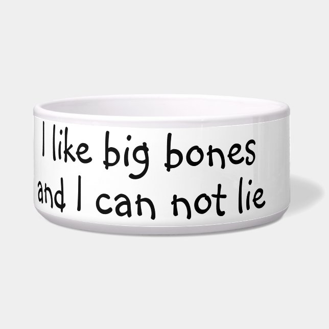 I Like Big Bones Funny Humour Dog Cat Pet (Front)