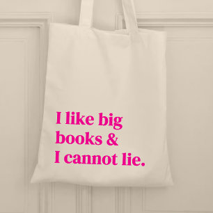 I like big books and I cannot lie Tote Bag