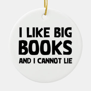 I Like Big Books Ceramic Tree Decoration