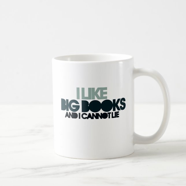 I Like Big Books Coffee Mug (Right)