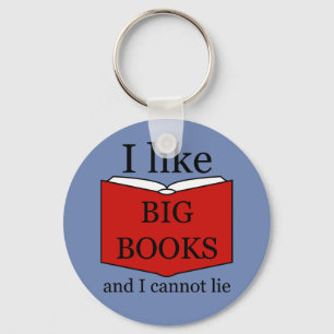 I Like Big Books Key Ring