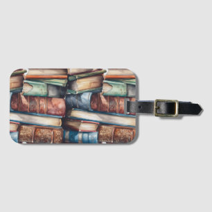 I like big books luggage tag