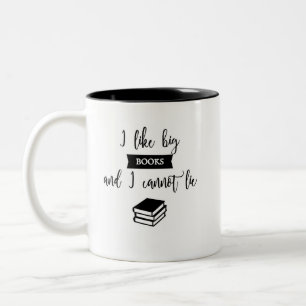 I like big books, mug