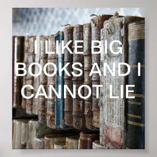 I like big books poster