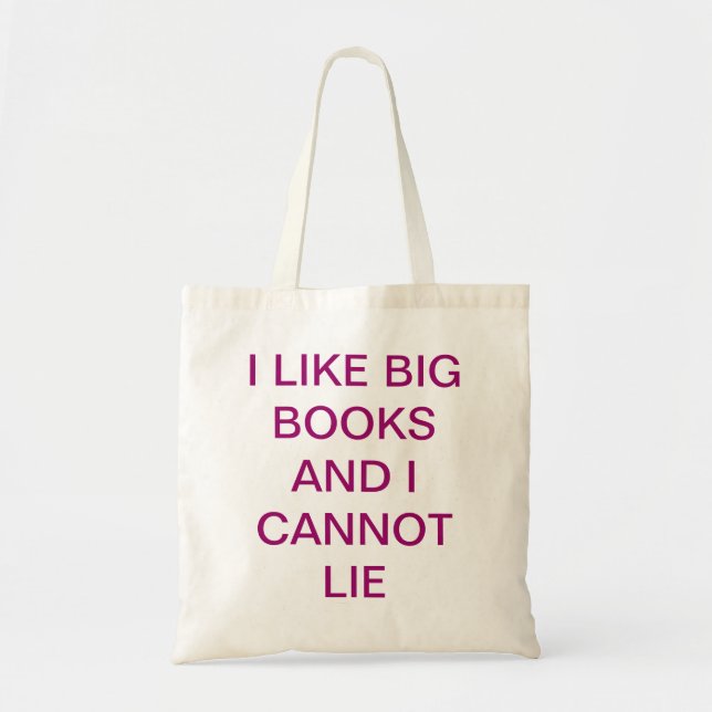 I like big books tote bag (Front)