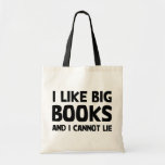 I Like Big Books Tote Bag<br><div class="desc">See More at http://Label-Me-Happy.com</div>