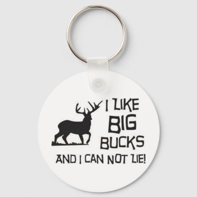 i like big bucks key ring (Front)