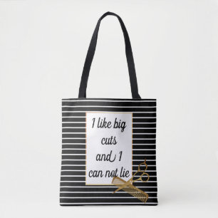 I Like Big Cuts Hair Stylist Gift Funny Tote Bag