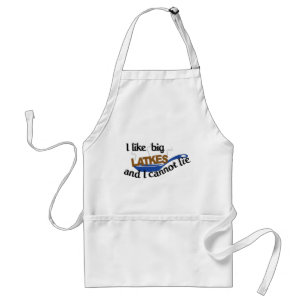 I Like Big Latkes Funny Hanukkah Apron