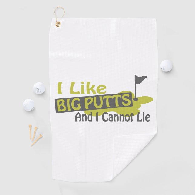 I like Big Putts Golf Humour Towel (InSitu)