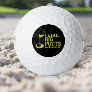 I Like Big Putts Golfing Humour Golf Balls
