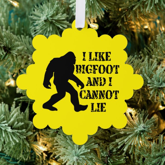 I like Bigfoot and I cannot Lie    Tree Decoration Card (Insitu (Tree))