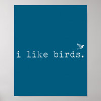 I Like Birds Funny Minimalist Birdwatching Introve