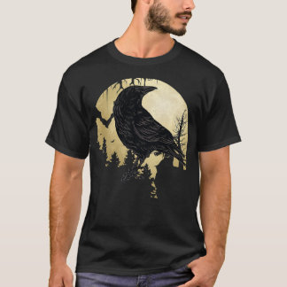I like Birds Viking Crow Blackbird Raven Silhouett T-Shirt