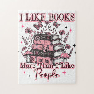 I Like Books More Than.... Jigsaw Puzzle