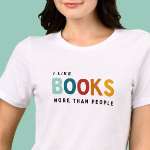 I like books more than people Tri-Blend shirt