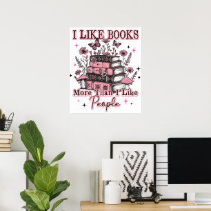 I Like Books More Than....  Poster
