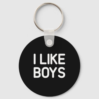 I Like Boys Funny Jokes Sarcastic  Key Ring