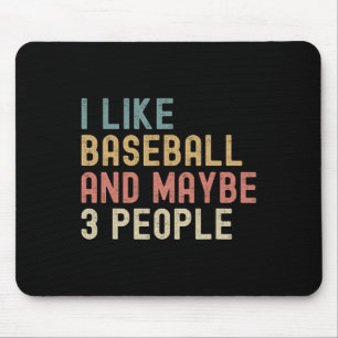 I Like Bysebyll And Maybe 3 People Funny Vintage B Mouse Mat