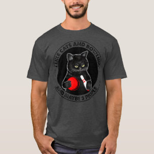 I Like Cats And Bowling And Maybe 3 People Funny C T-Shirt