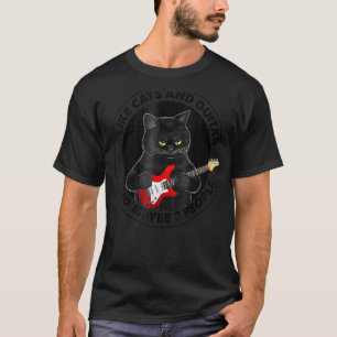 I Like Cats And Guitar And Maybe 3 People Parent's T-Shirt