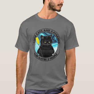 I Like Cats And Kayaking And Maybe 3 People Kayaki T-Shirt