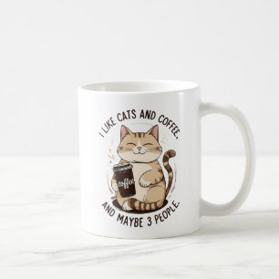 i like cats coffee and maybe 3 people mug