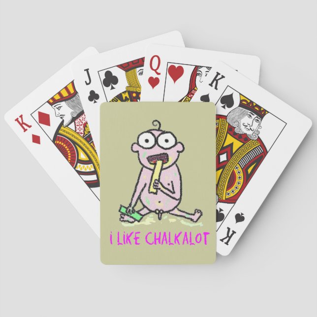 I Like Chalkalot Playing Cards (Back)