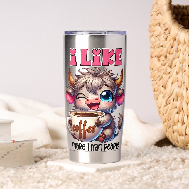 I Like Coffee More Than People  Insulated Tumbler (Living Room (Rotated))