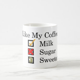 I Like...  Coffee with Milk & 3 Sweeteners Coffee  Mug
