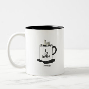 I Like Coffee With My Oxygen Two-Tone Coffee Mug