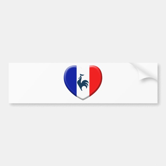 I like coq Flag France Bumper Sticker (Front)