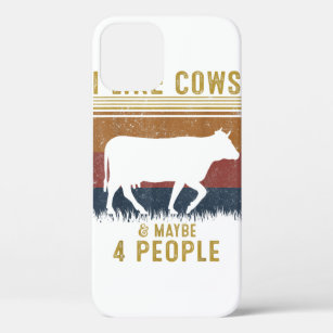 I Like Cows And Maybe 4 People Cow Farm Farmer Ret Case-Mate iPhone Case