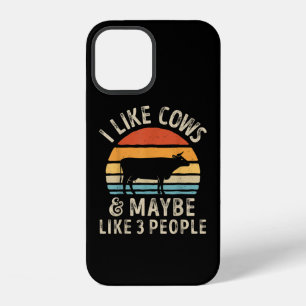 I Like Cows And Maybe Like 3 People Cow Farm iPhone 12 Case