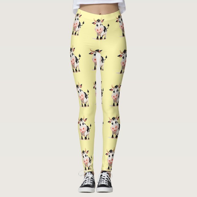 I Like Cows Art Thunder_Cove Leggings (Front)