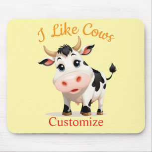 I Like Cows Art Thunder_Cove Mouse Mat