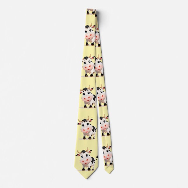 I Like Cows Art Thunder_Cove Tie (Front)