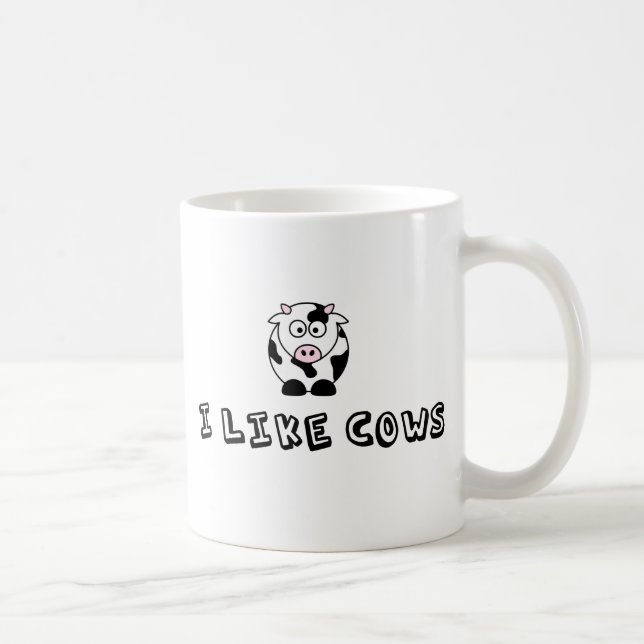 I Like Cows Coffee Mug (Right)