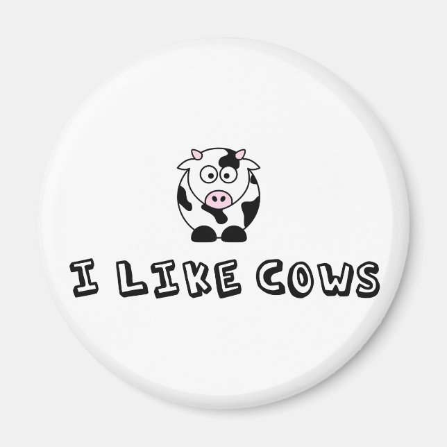 I Like Cows Magnet (Front)