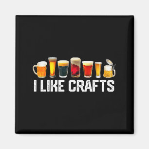 I Like Crafts Craft Beer Microbrew Hops Funny Gift Magnet