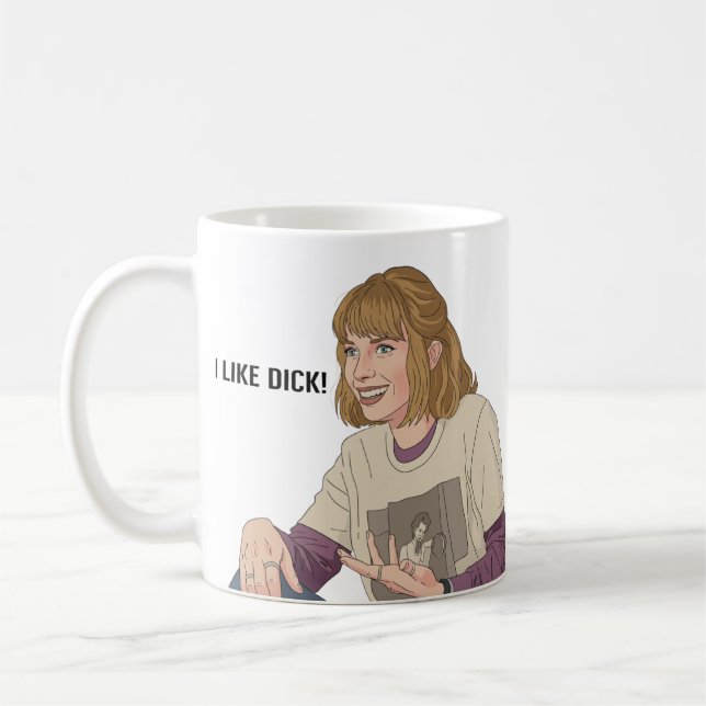 I Like D Retro 80s Sarcasm – "I like Dick!"  Coffee Mug (Left)